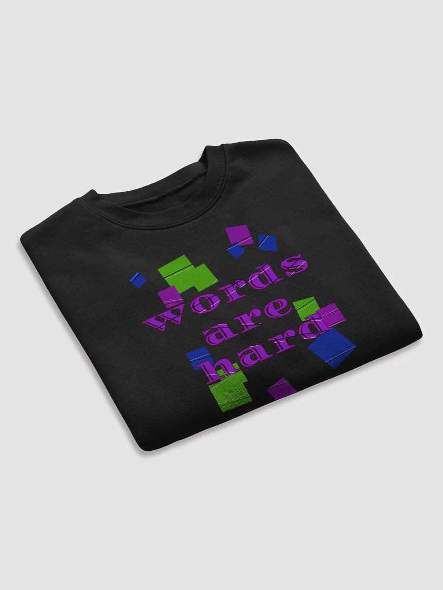 Words are hard Crop Sweatshirt product image (25)