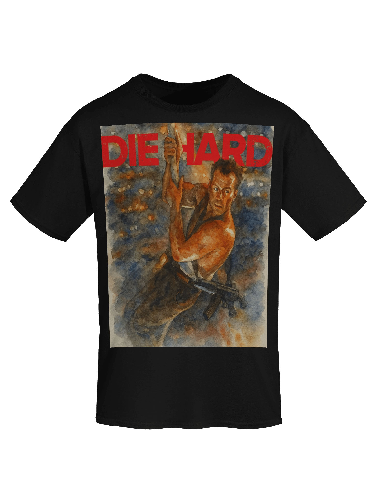 Die Hard inspired Roof Jump T-Shirt product image (79)
