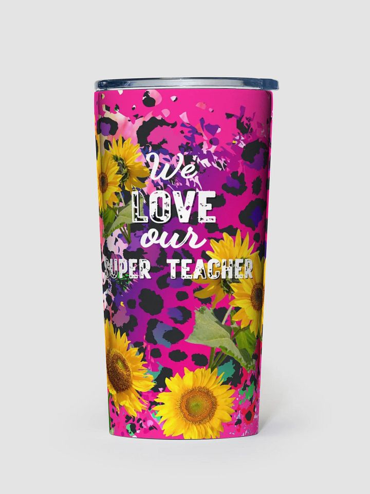 Super Teacher Leopard Print Tumbler parents git to wonderful teachers product image (1)