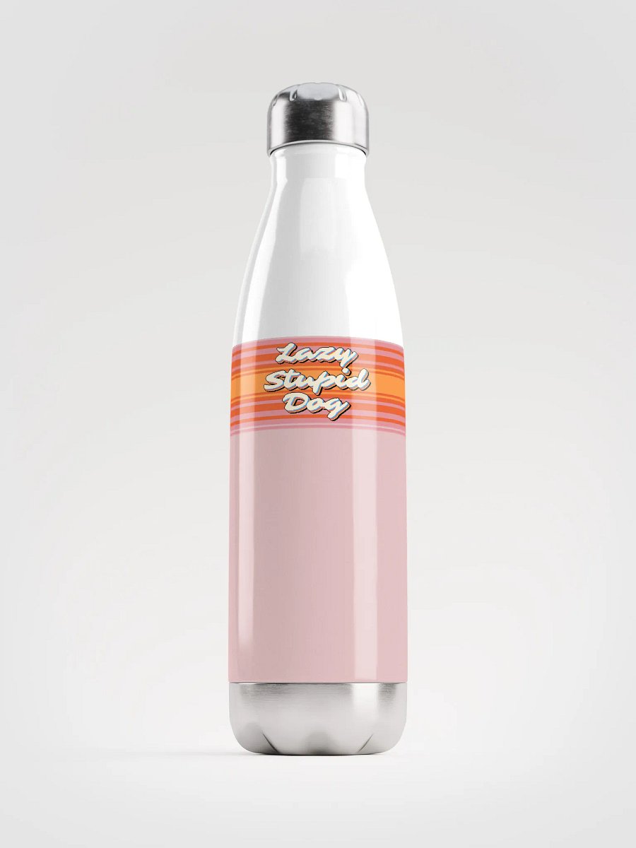 "Lazy Stupid Dog" Stainless Steel Water Bottle product image (1)