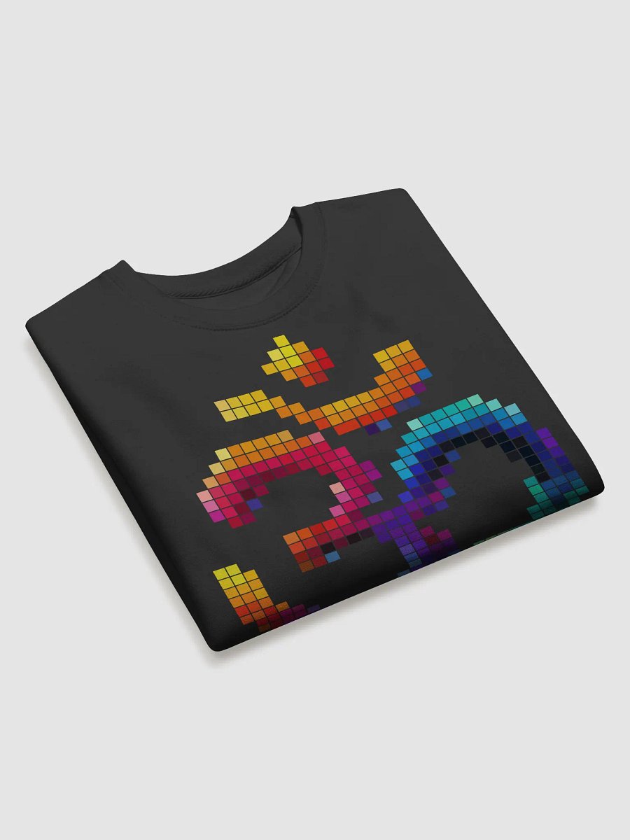 Pixelated Om Symbol Cotton Sweatshirt product image (3)