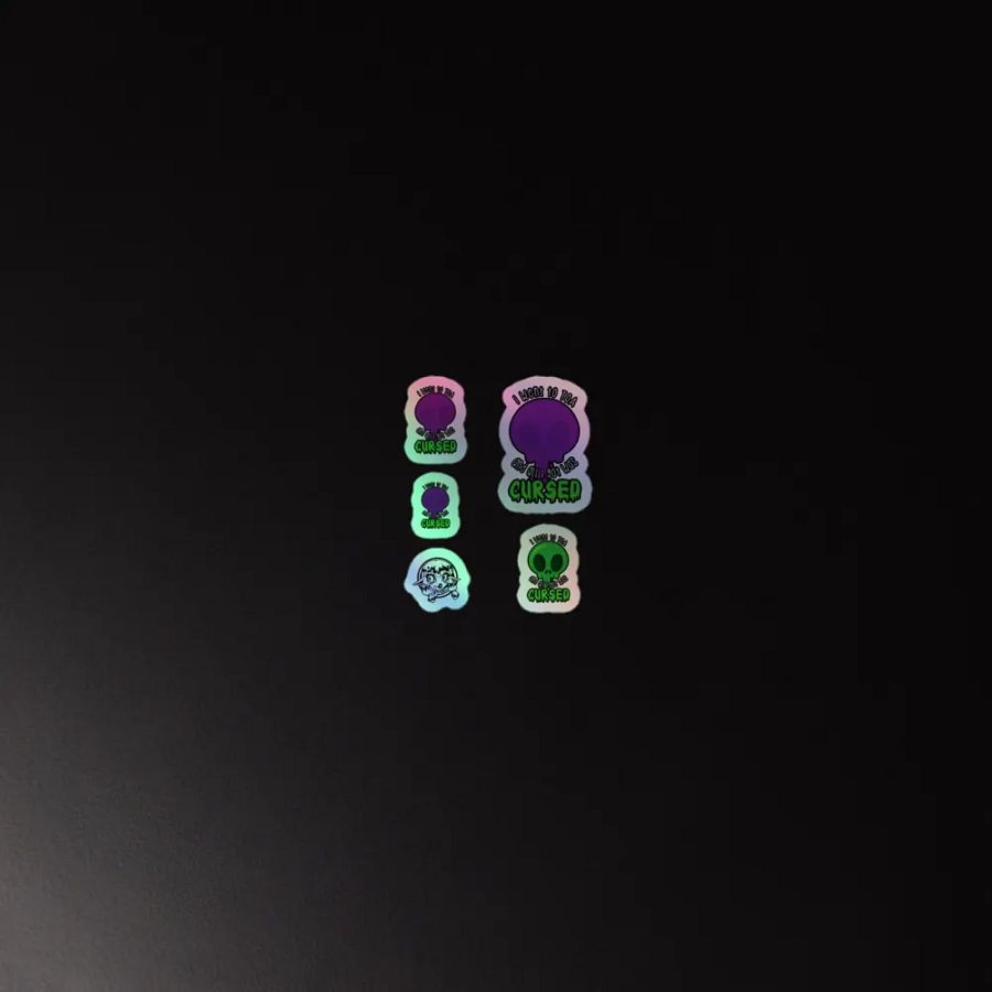All I Got Was Cursed - Demon Hunter - Holo Sticker Sheet product image (2)
