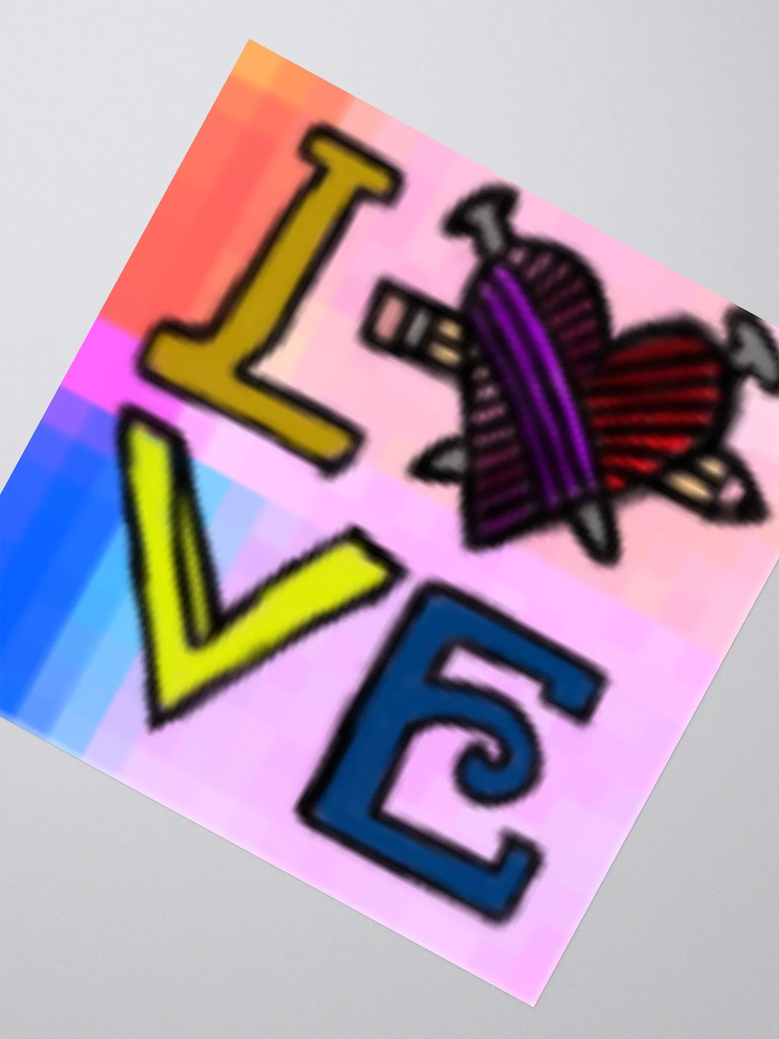 Love Burst Kiss Cut Stickers product image (2)