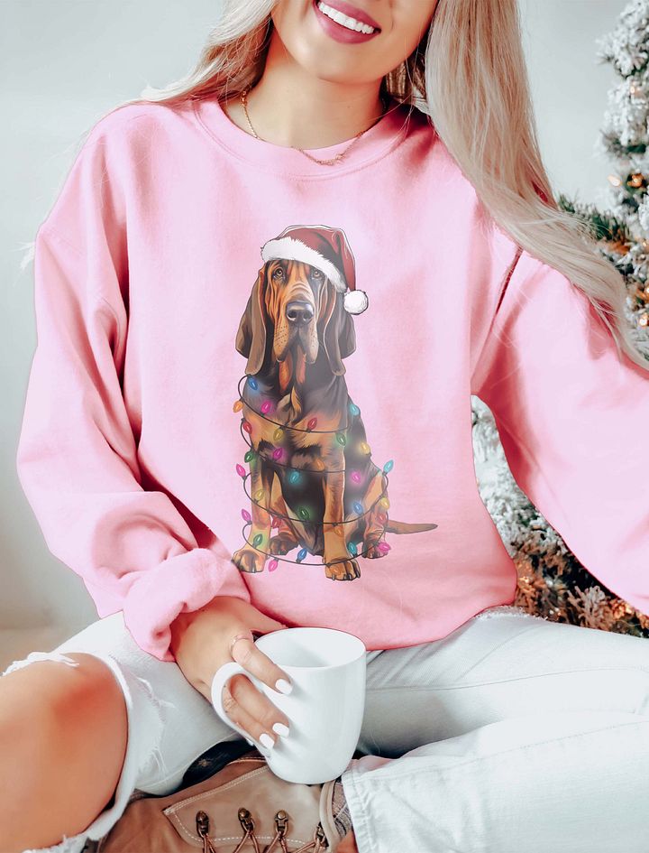 Funny Bloodhound(2) Christmas Sweatshirt for Bloodhound Paw-rents product image (11)
