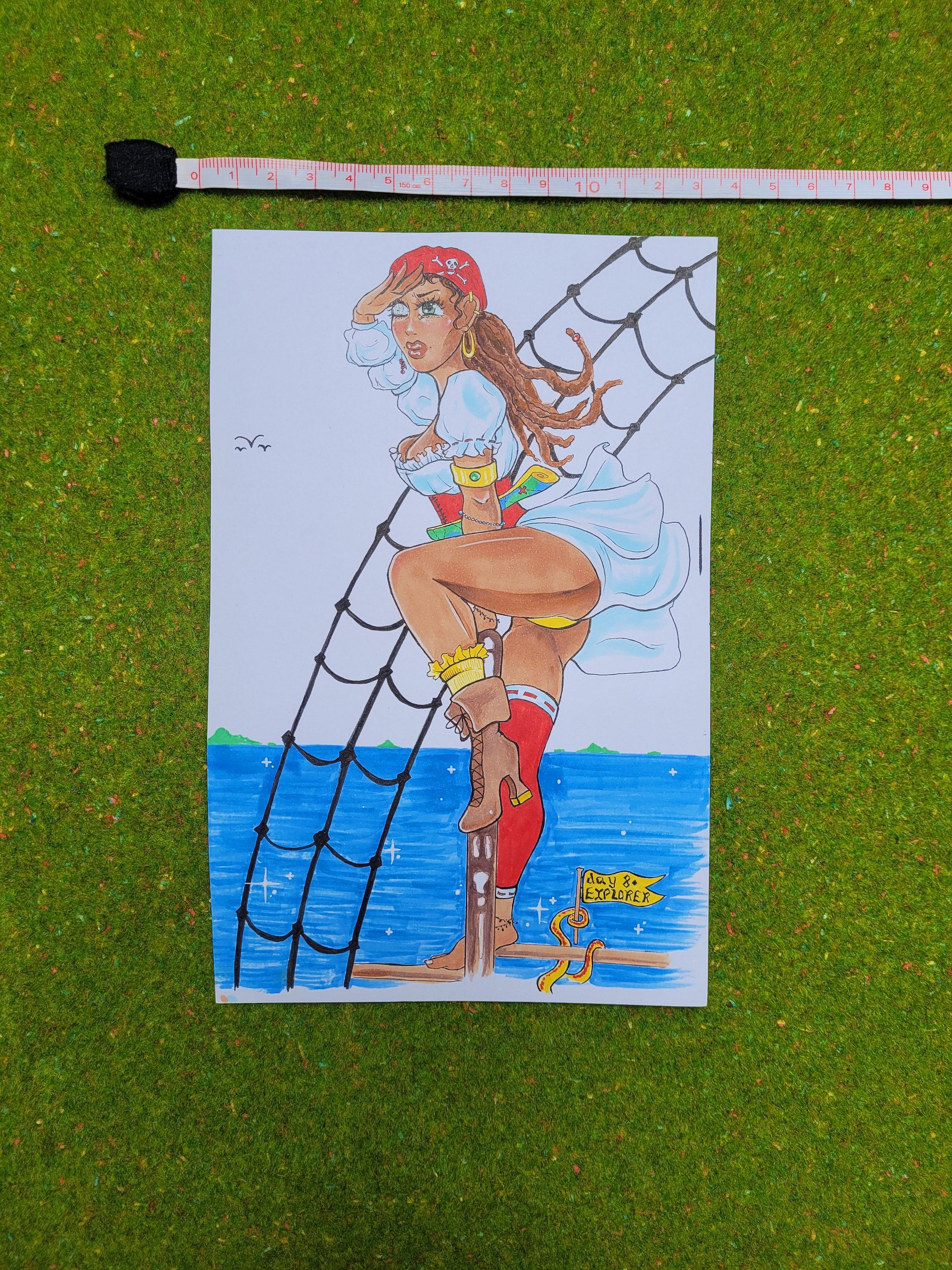 Pinuptober 2024 Day 8 - Original Drawing product image (1)