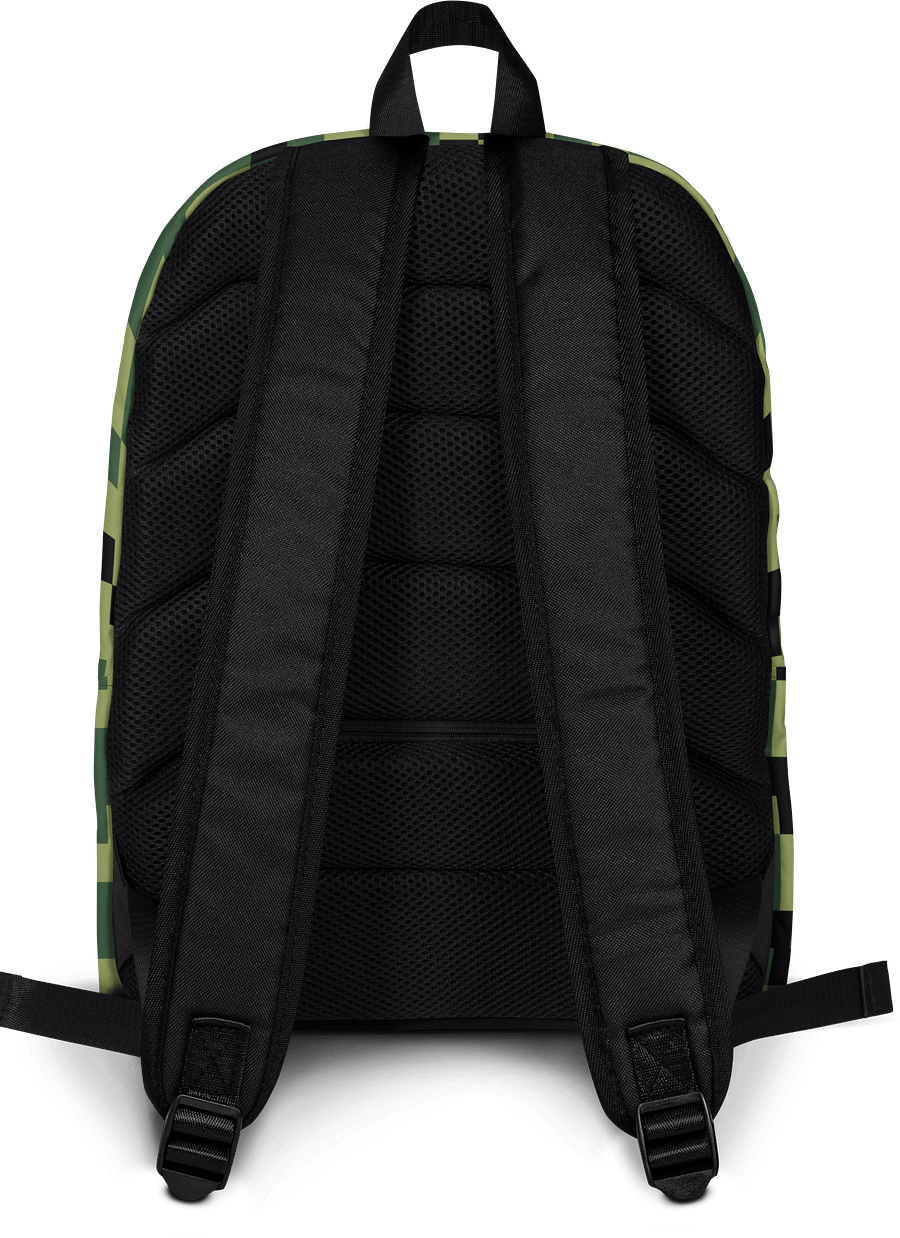 Military Green Camouflage Pixels Camo Pattern Backpack product image (8)