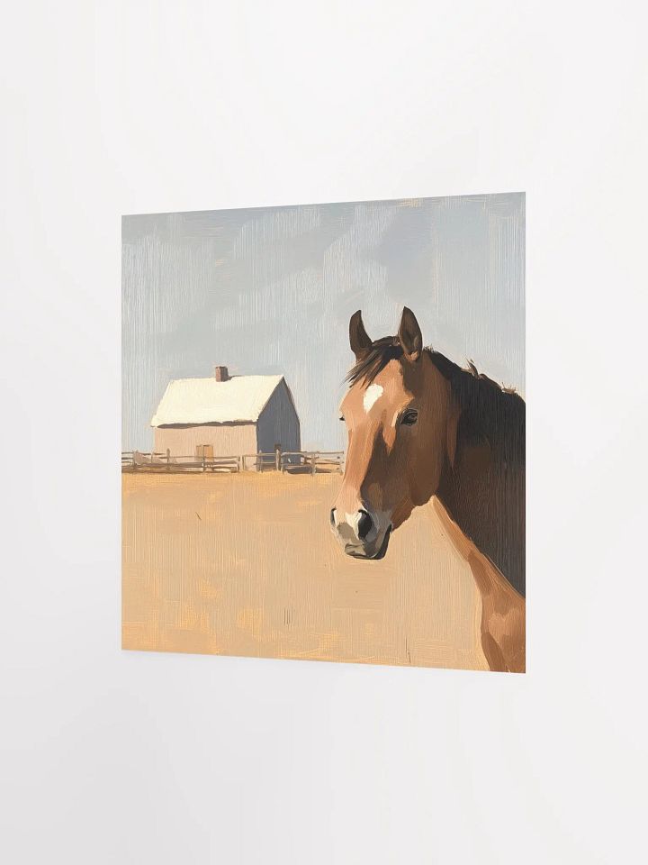 Modern Farmhouse: Brown Horse II Art Print product image (2)