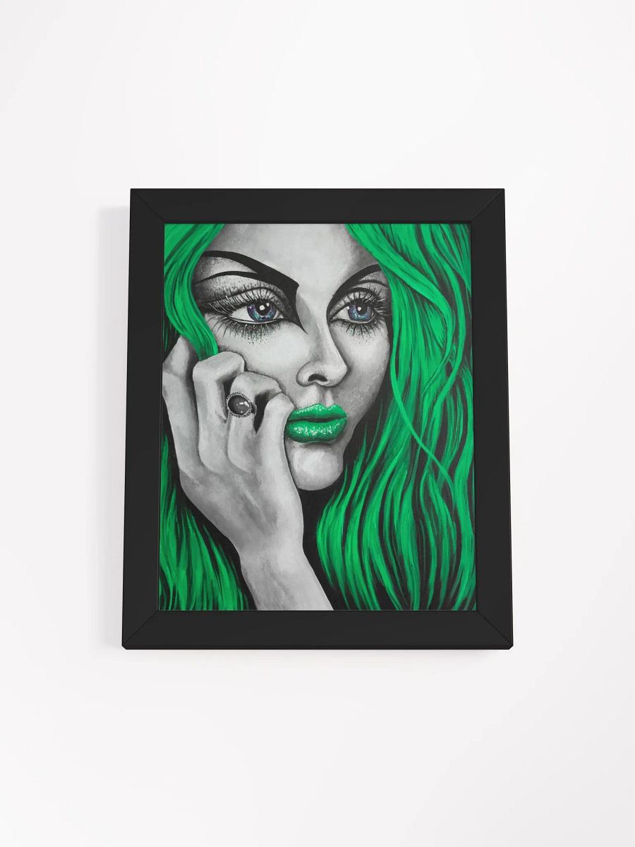 Eden 2024 in green framed print product image (1)