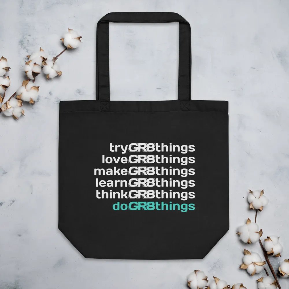 "doGR8things" Organic Tote Bag product image (6)