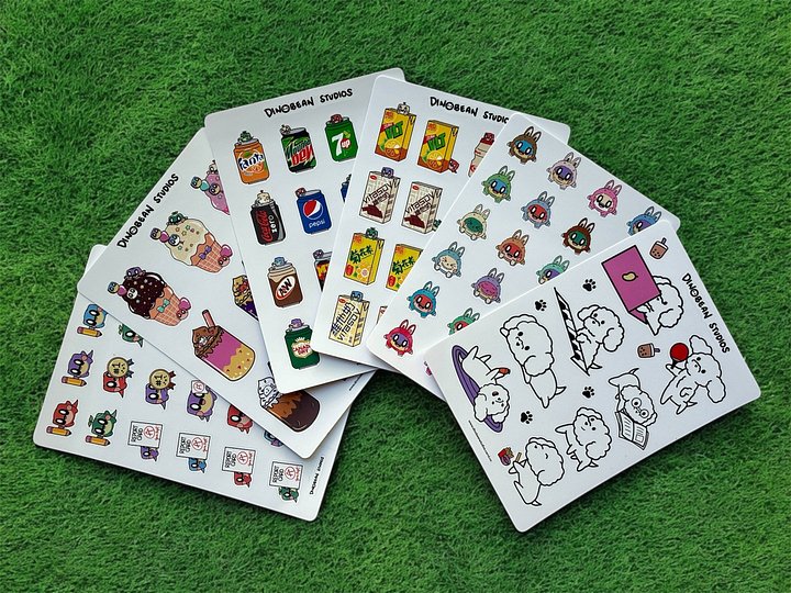 Wuffle White Poodle Dog Sticker Sheet product image (2)