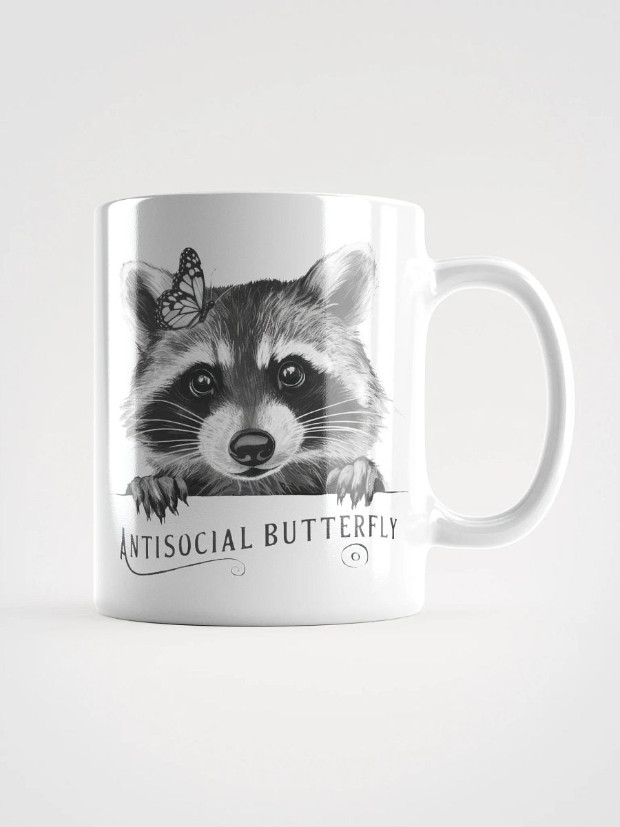 Antisocial Butterfly Raccoon Mug product image (1)