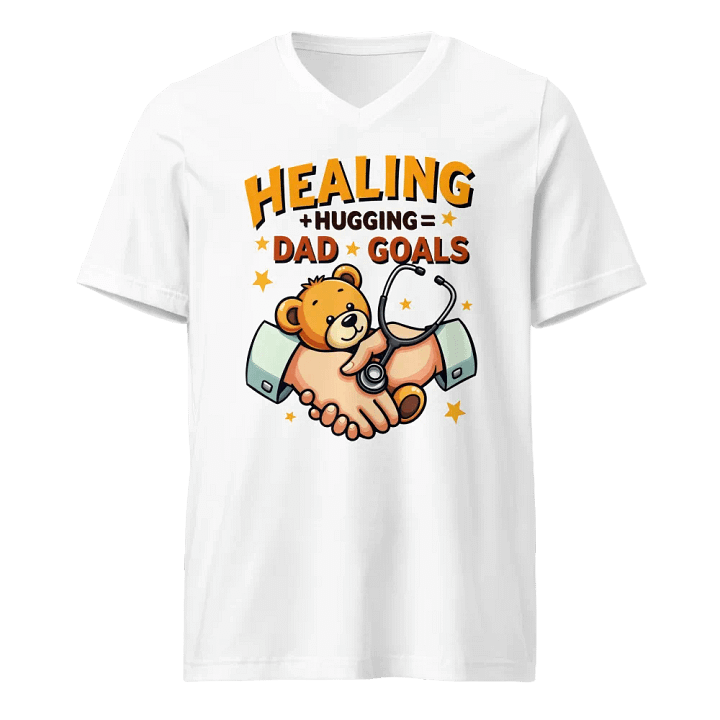 Healing + hugging = Dad Goals v-neck Tee product image (1)