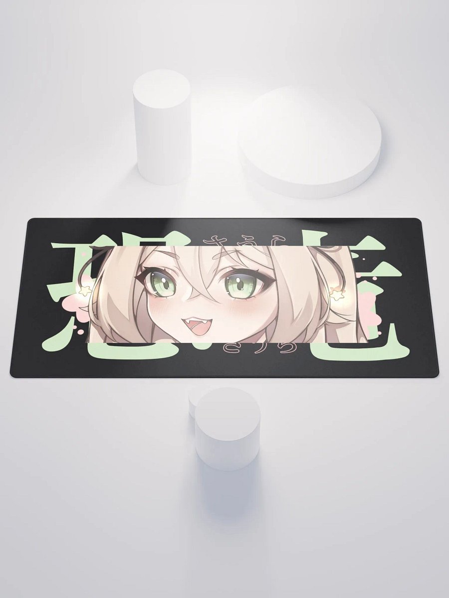 恐竜 Large Gaming Mouse Pad Black product image (1)