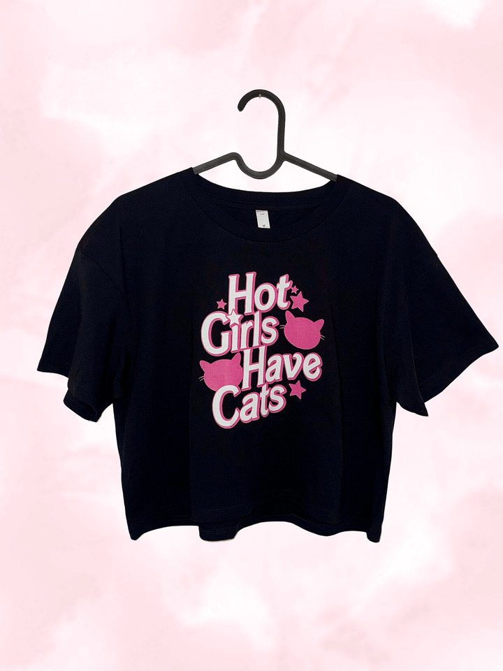 Hot Girls Have Cats Crop Top product image (1)