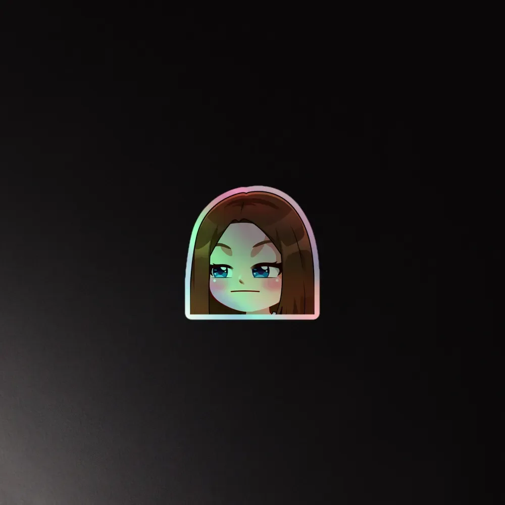 Hmmm Emote Holographic Sticker product image (2)