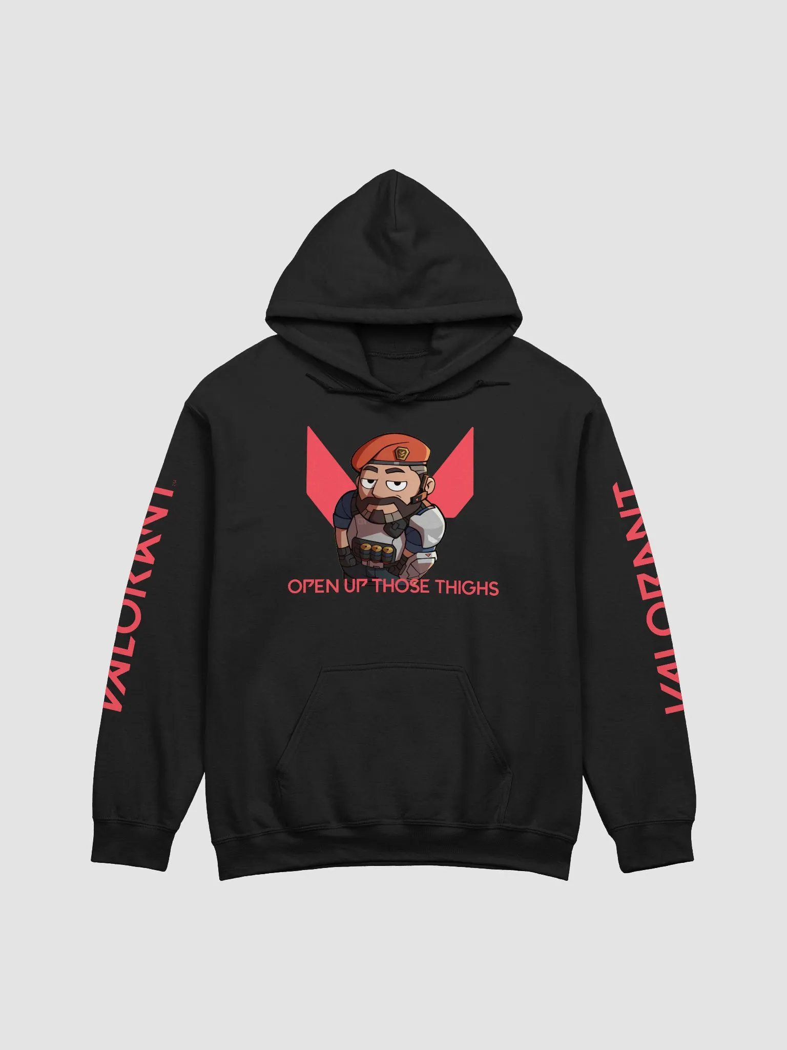 MikeySez - Brimstone - "Open up those thighs" Valorant Hoodie product image (1)