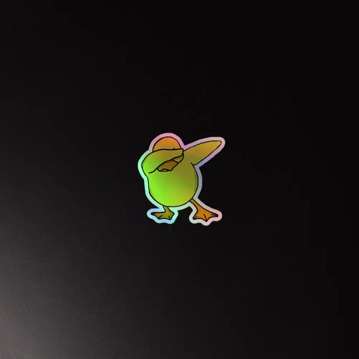 Holo Dabbing Ducko Stickers product image (4)