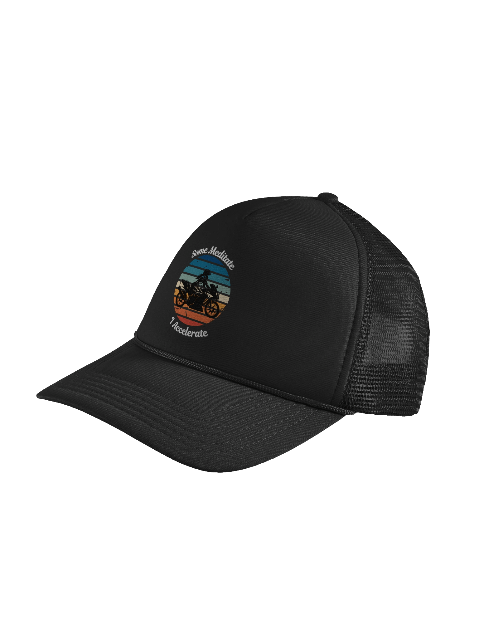 Some Meditate, I Accelerate – Biker Cap product image (4)