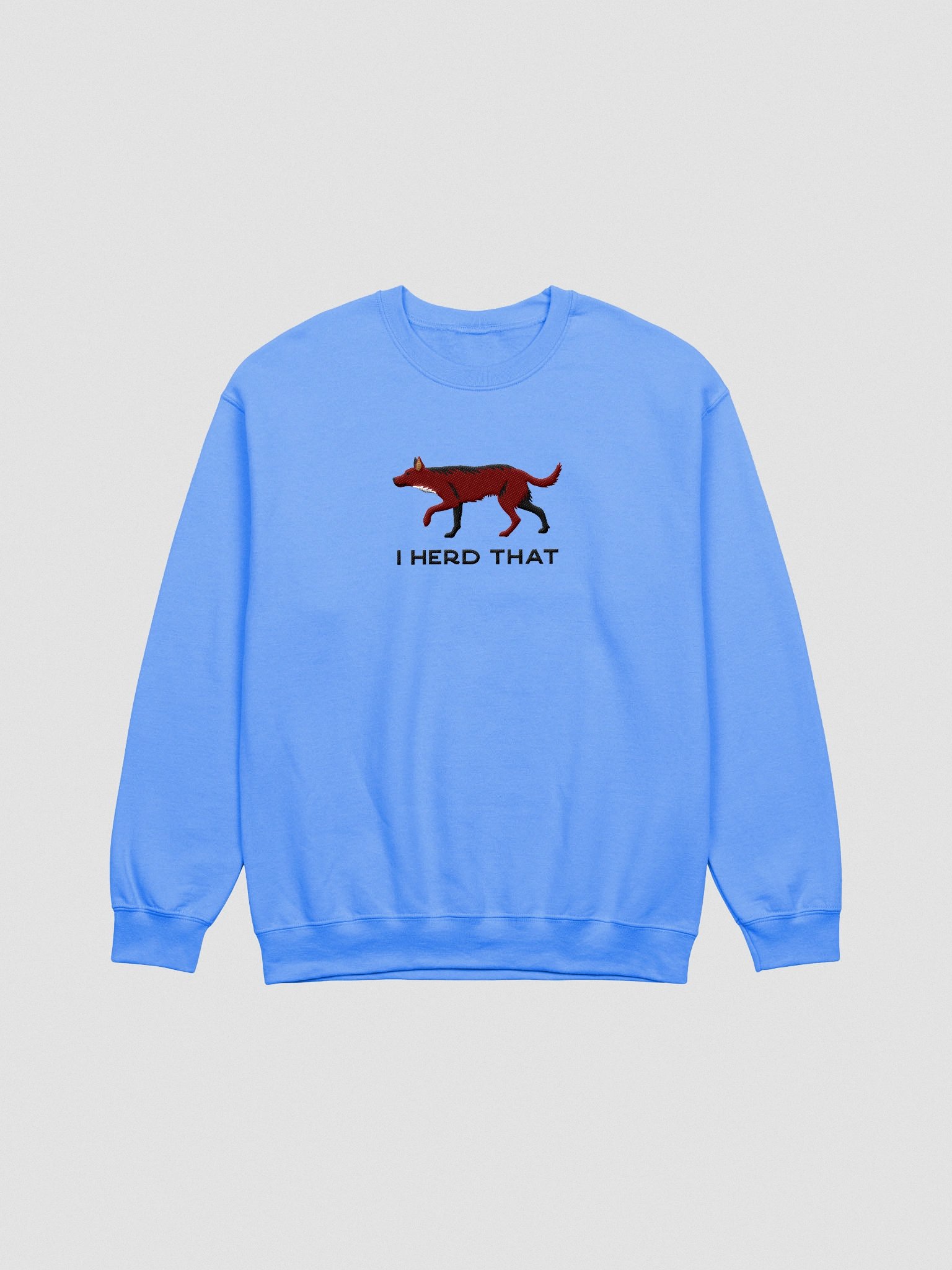 I Herd That Sweatshirt (Embroidered) of an Australian Kelpie(Brown) product image (4)