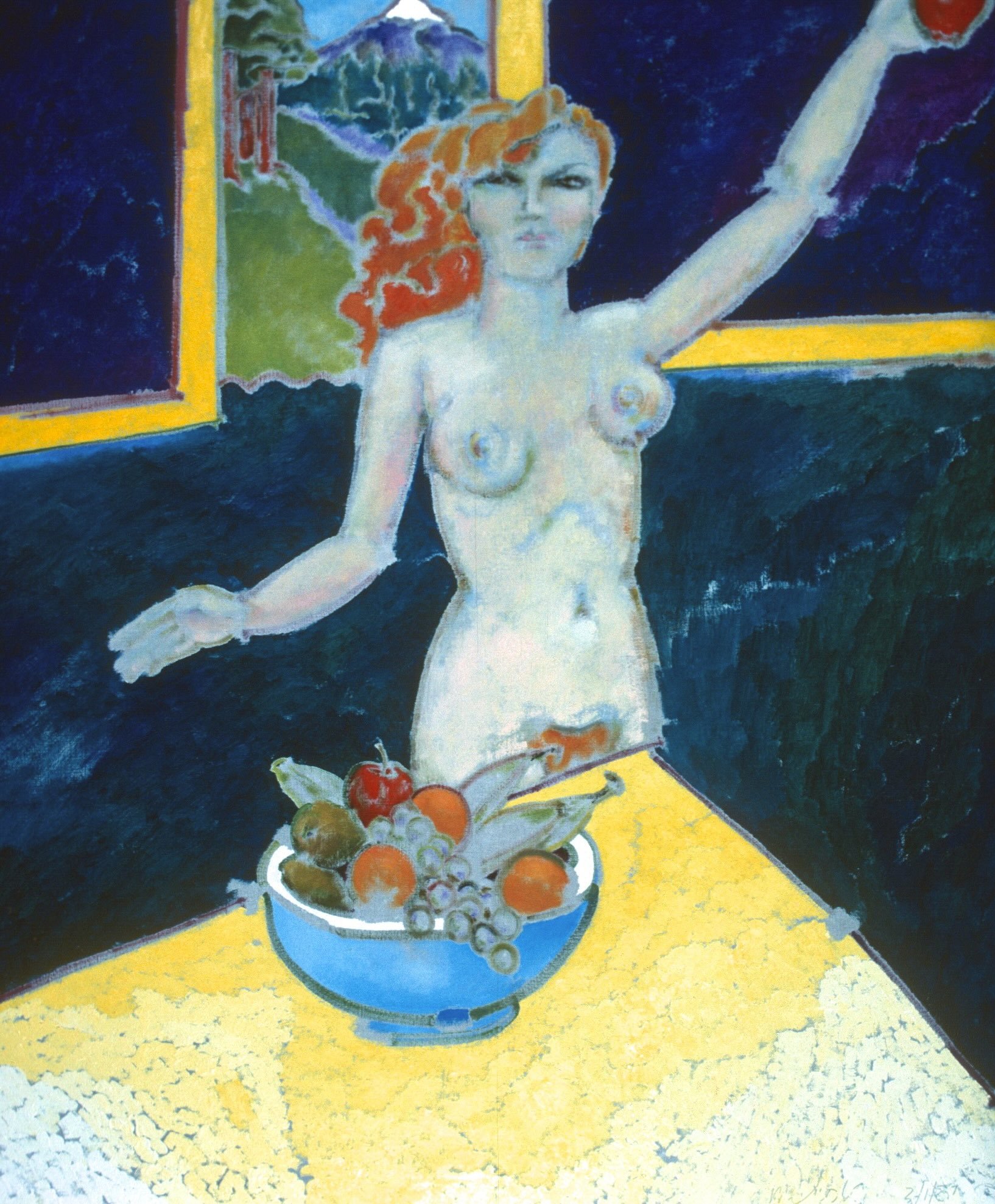 Eve Giving Birth (1987) on canvas (20" x 24") product image (1)