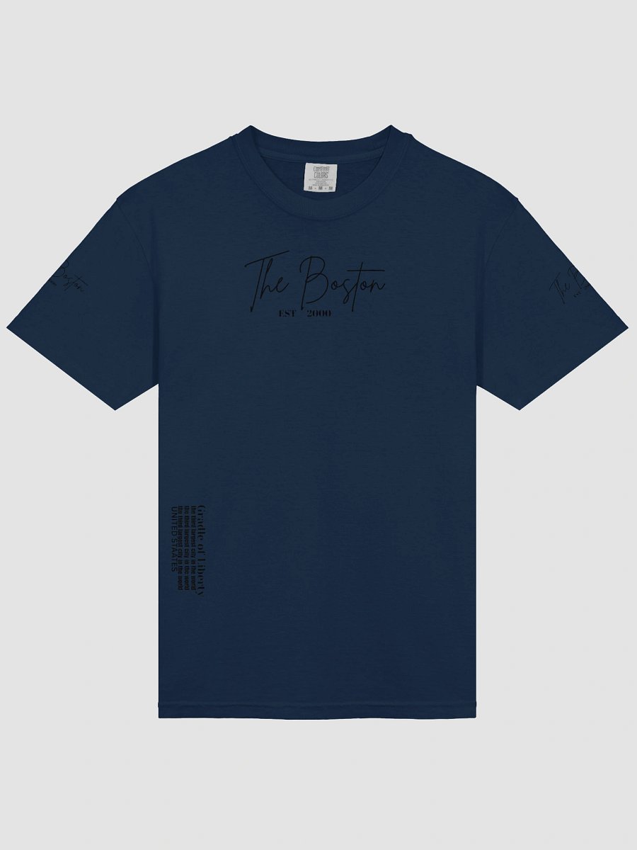 s Garment-Dyed Heavyweight Man T-Shirt Boston Letter product image (3)