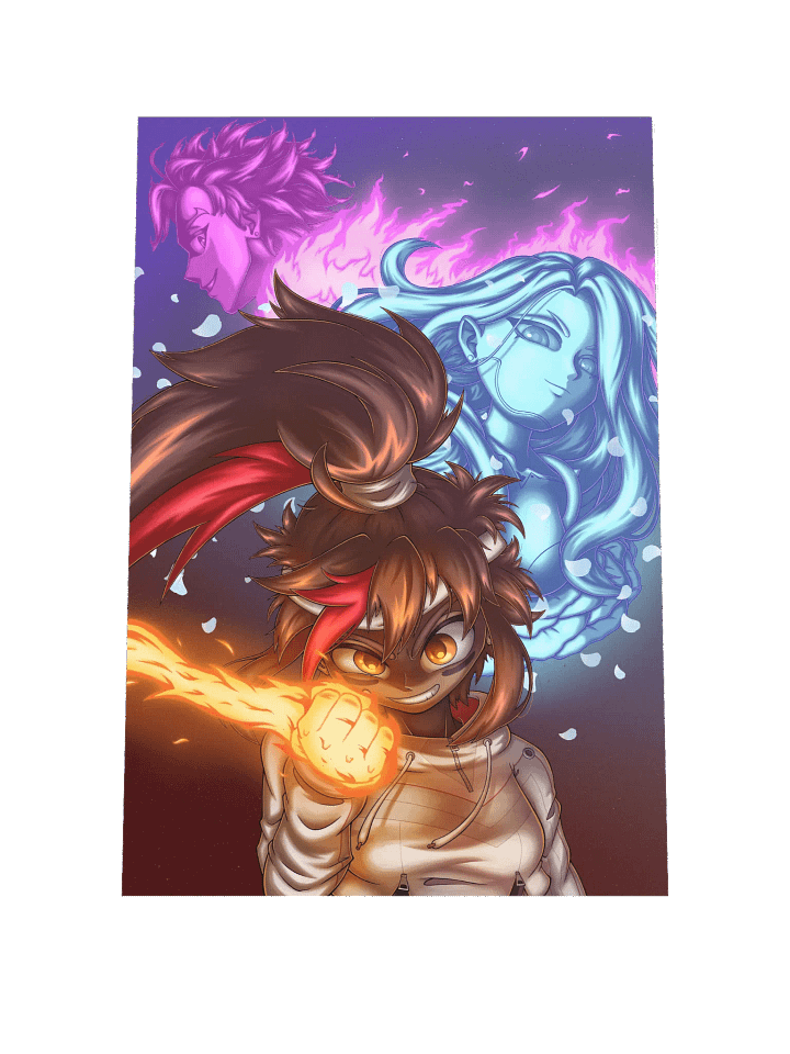 (12" x 18") Juliette, Kai & Estelle Print product image (1)
