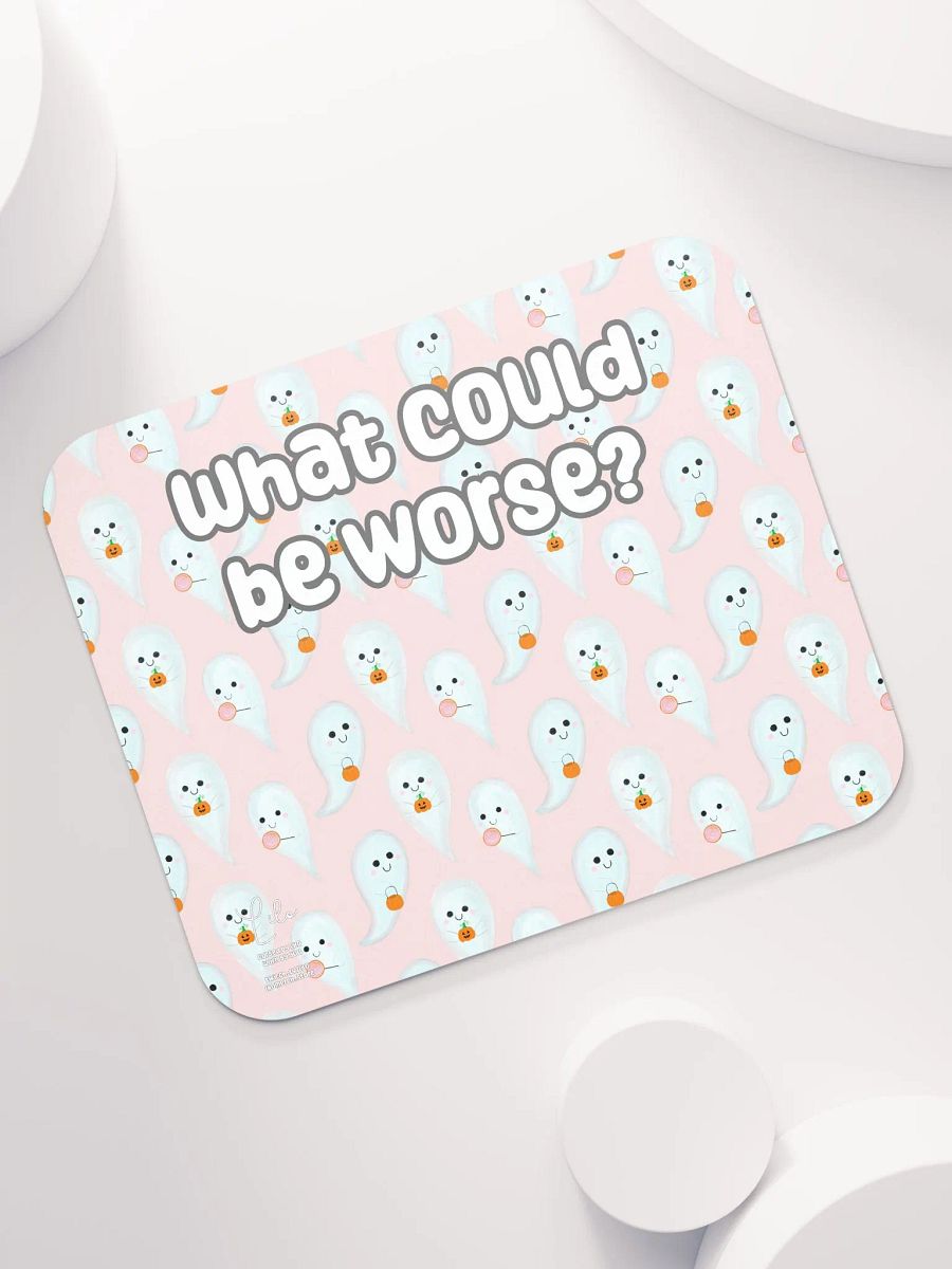 What Could Be Worse? Medium Mouse Mat - cute ghosts product image (7)