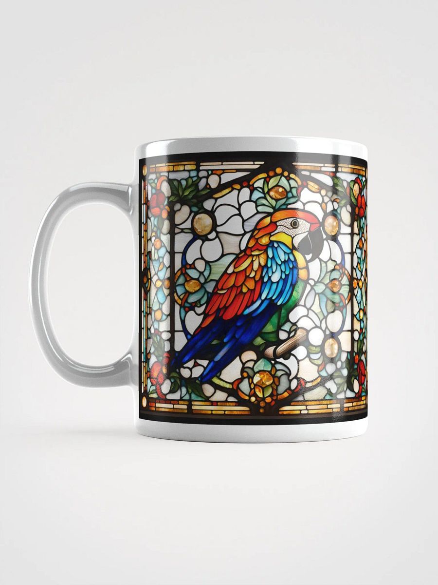 #001 - Scarlet Macaw Stained Glass Mug product image (11)