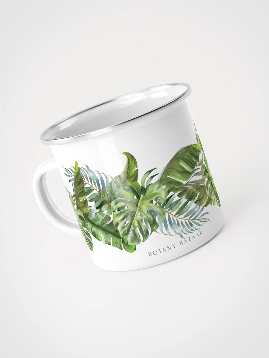 Tropical Leaves Enamel Camping Mug product image (4)