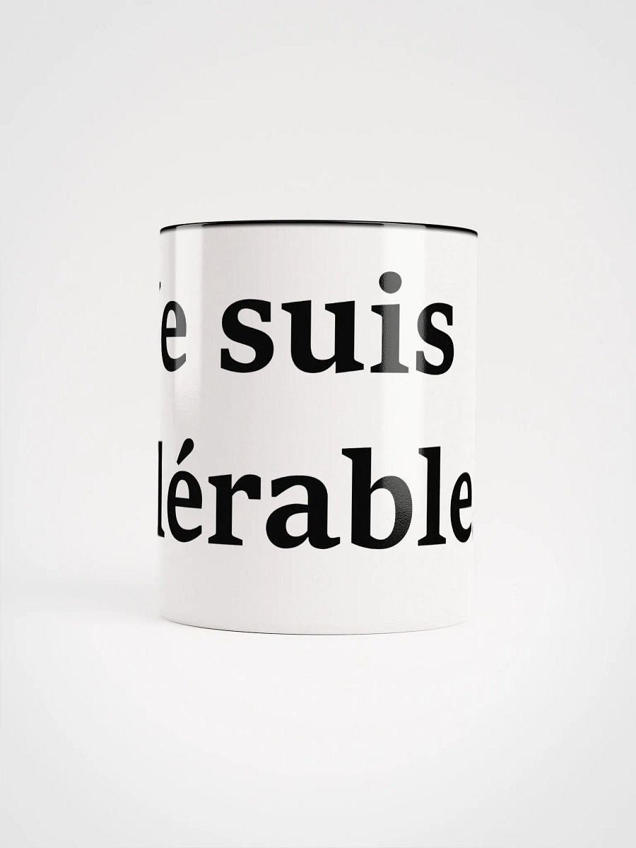 ''Tolérable'' Tasse en céramique avec couleur à l'intérieur product image (5)