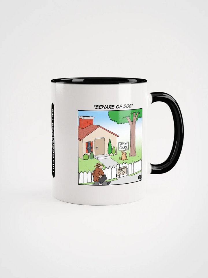 "Beware of dog" mug product image (2)