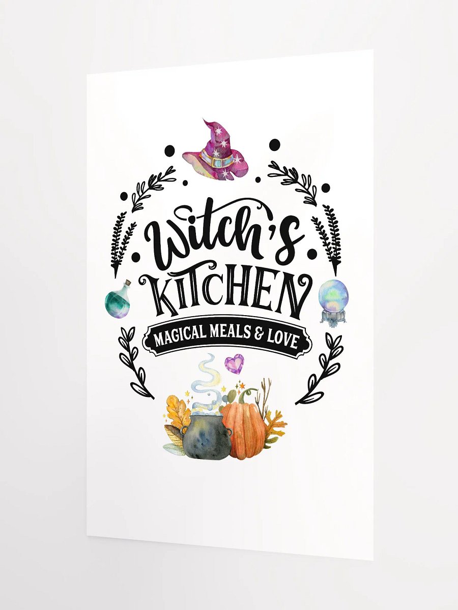 Witch's Kitchen, Magical Meals and Love POSTER - Witchy, Kitchen Witch, Magic Kitchen Gift product image (9)
