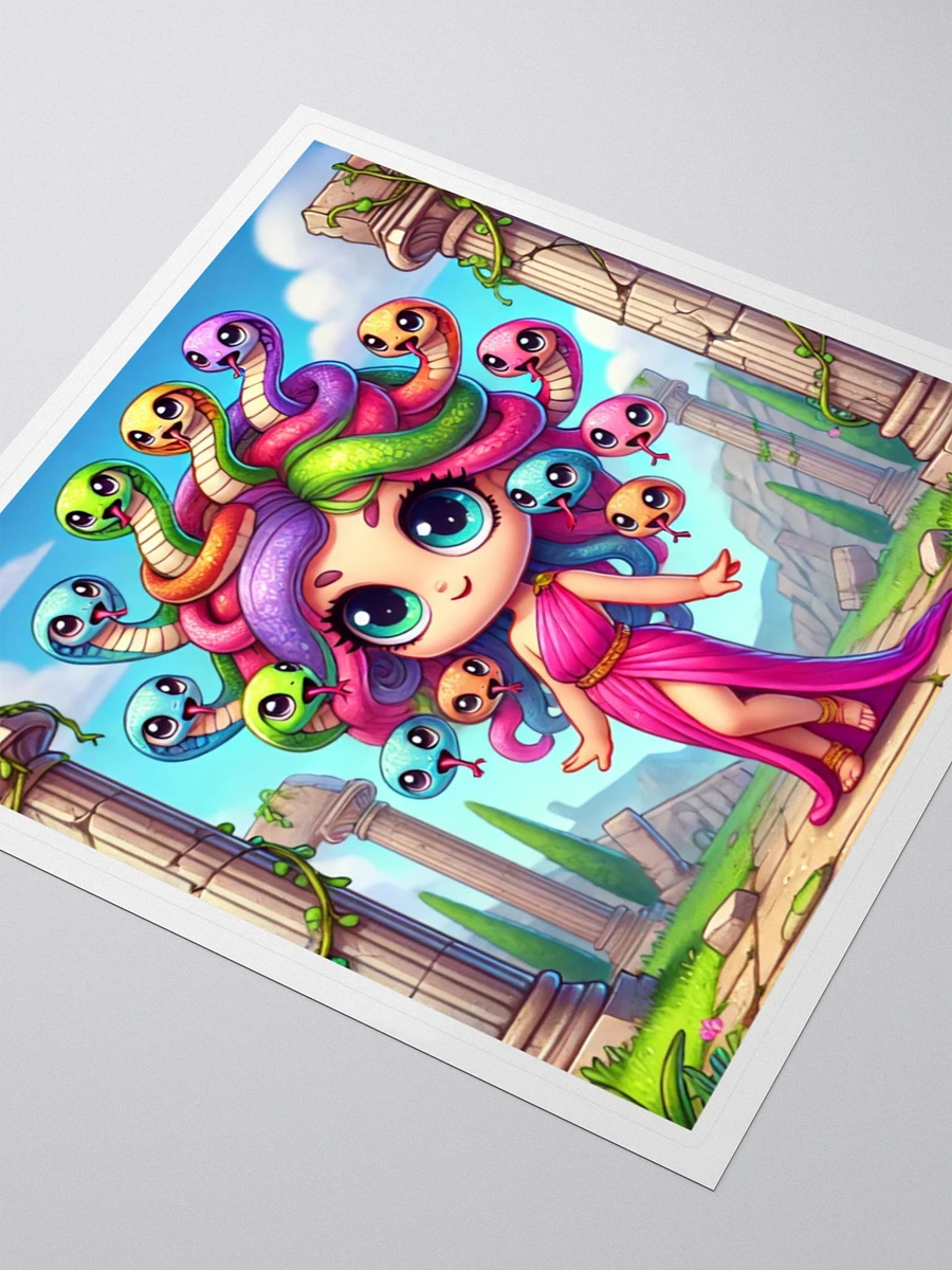 Colorful Chibi Medusa Vinyl Sticker – Rainbow Enchantress product image (9)