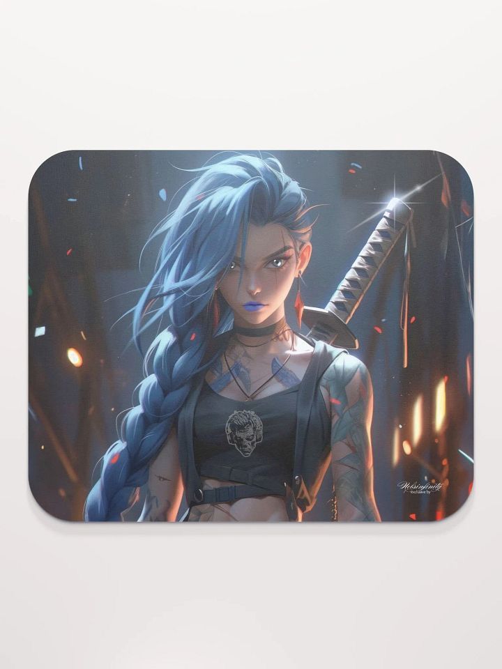 The Blue Steel Warrioress - Realm of Infinite Love Mouse Pad product image (2)