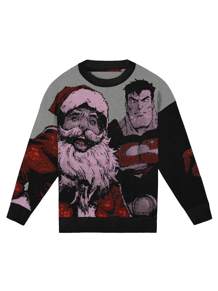 Crew Neck Santa and Friends Christmas Sweater Cardigan product image (2)