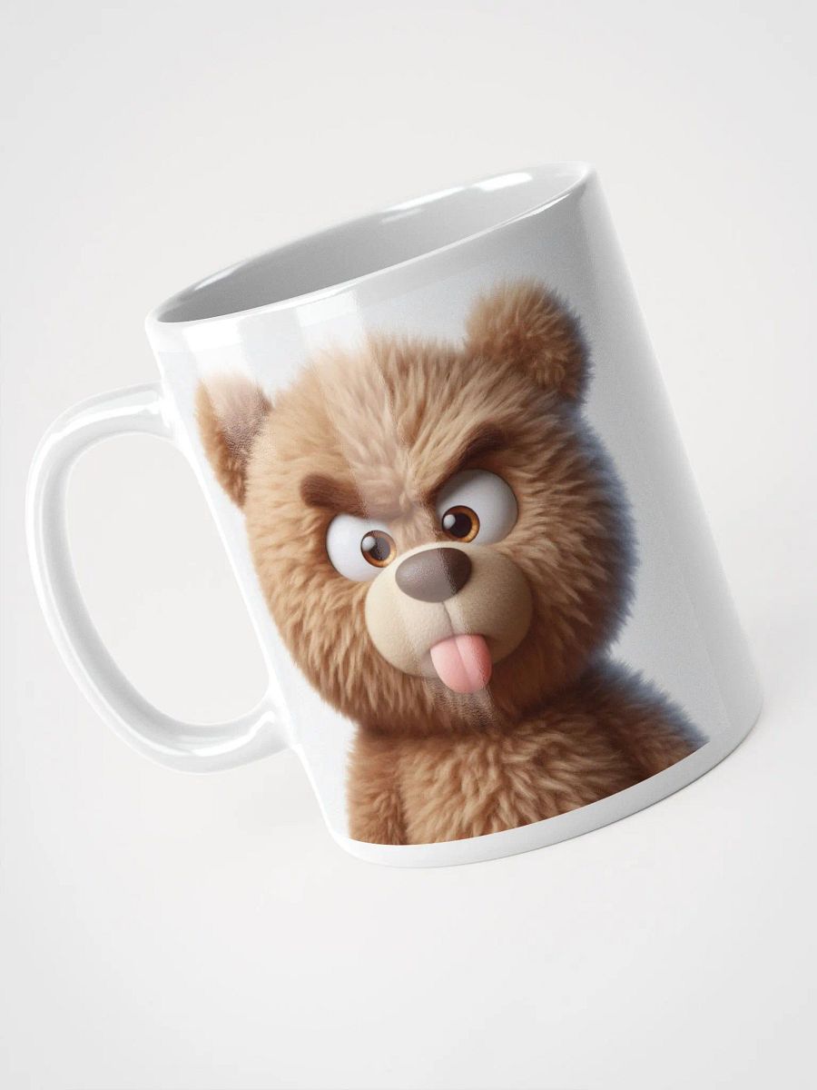 Rude Brown Teddy Bear #Humorous Mug - White product image (3)