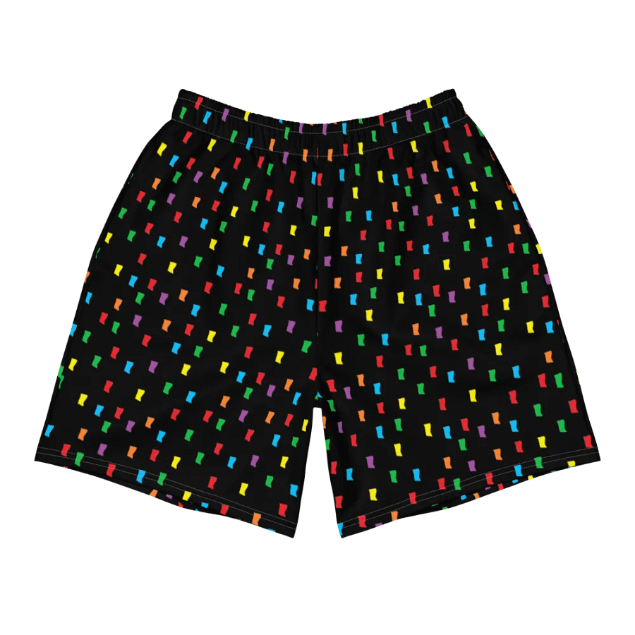 Confetti All-Over Print Athletic Long Shorts product image (11)