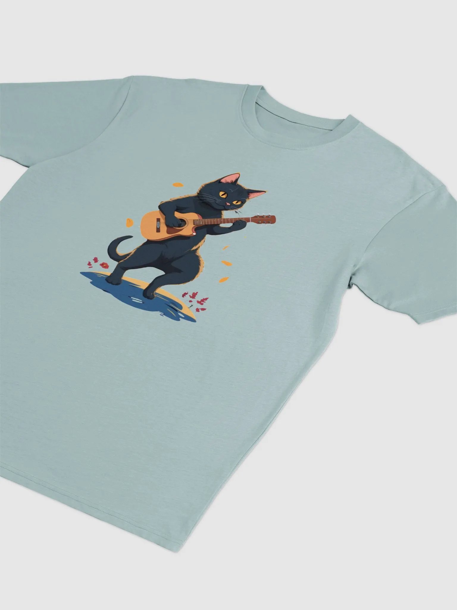 Autumn Serenade Cat Guitarist Tee product image (12)