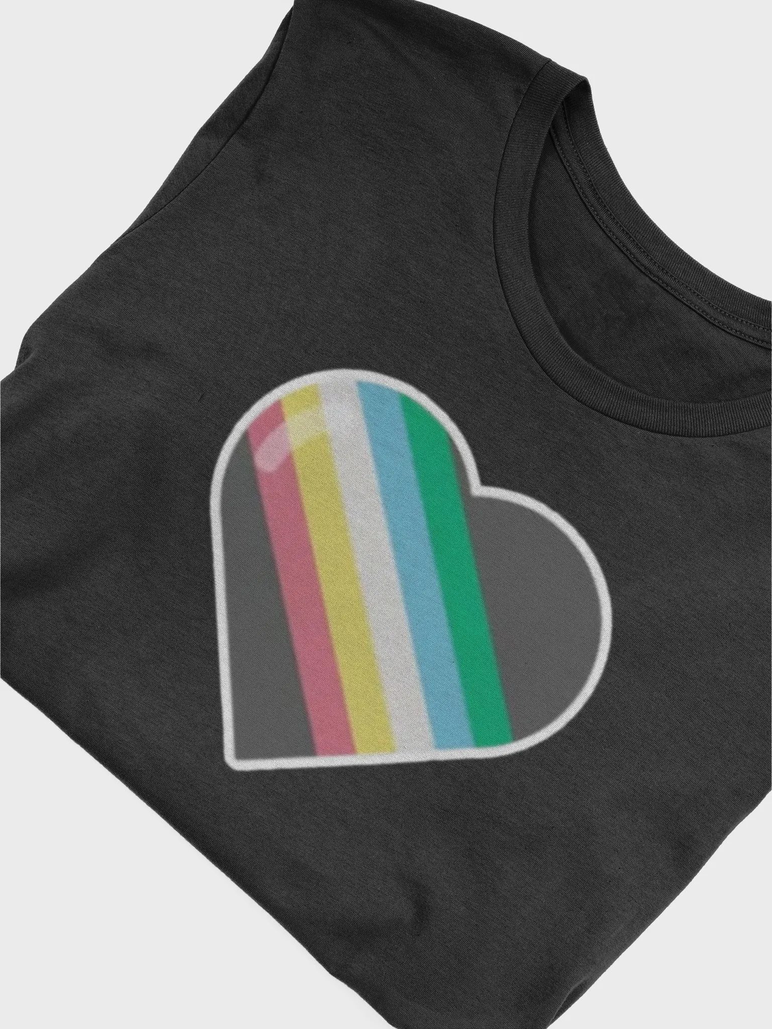 Disability Pride Heart Canvas Shirt product image (5)
