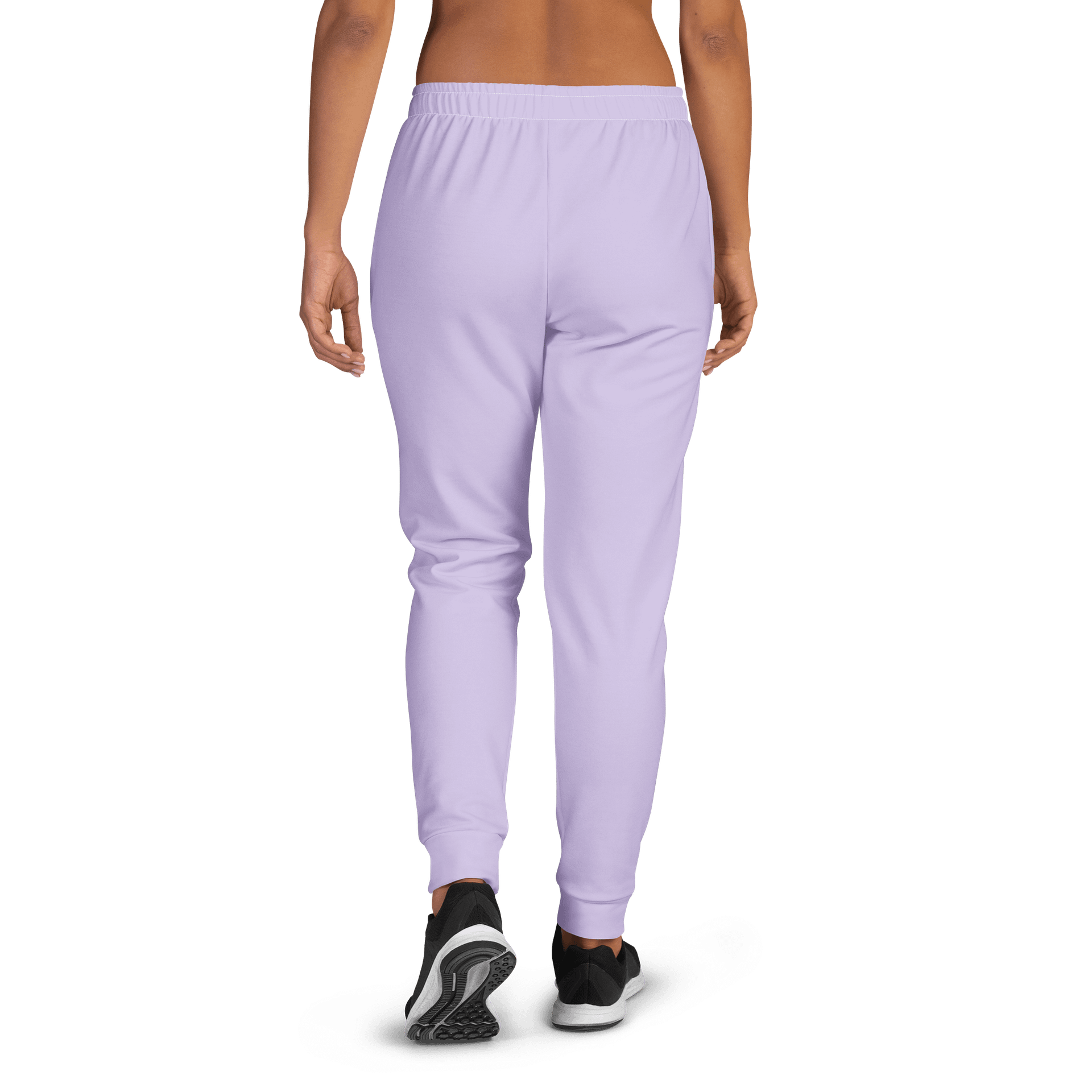 Soft Lilac Solid Color Women's Fleece Sweatpants product image (2)