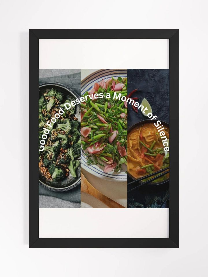 Wall Art Food Collage Vegetable Framed High-Quality Matte Poster (in) product image (1)