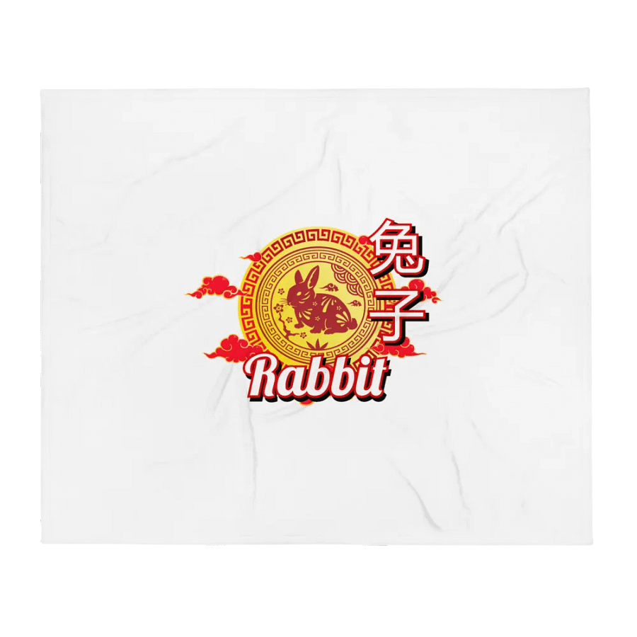 Rabbit - Chinese Zodiac Throw Blanket product image (1)