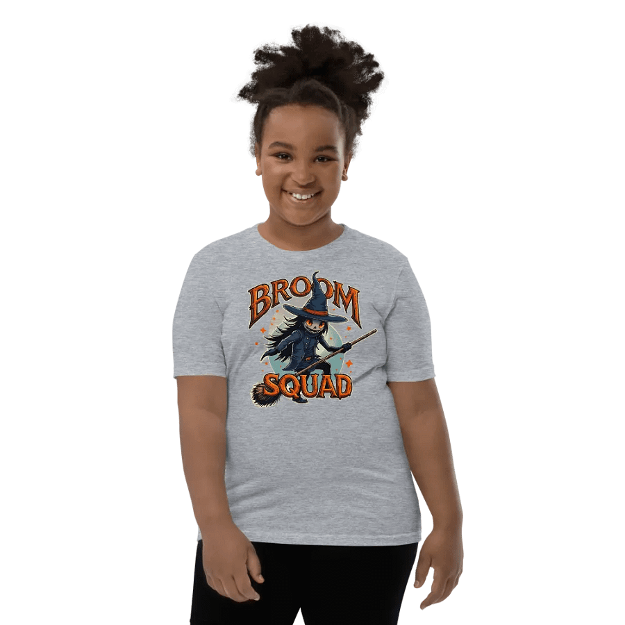 Witchy Broom Squad Youth Tee product image (10)