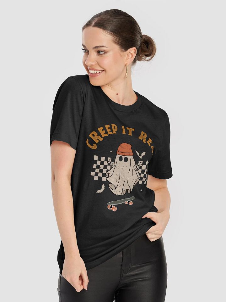 Creep It Real Vintage Retro Halloween Ghost T-Shirt product image (2)