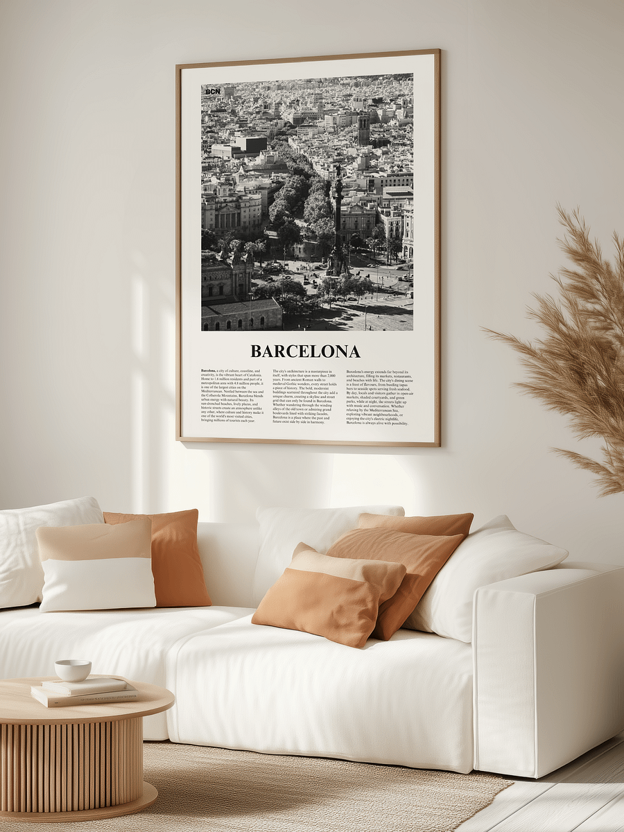 Barcelona 03 Newspaper Poster | Framed product image (3)