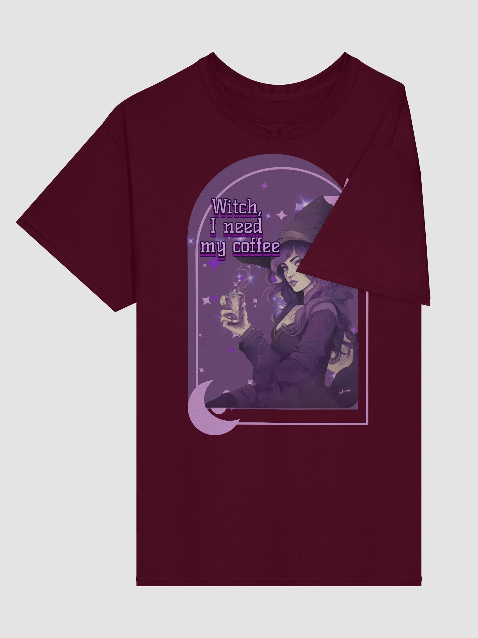 Mystical Witch's Coffee heavy weight Tee product image (26)