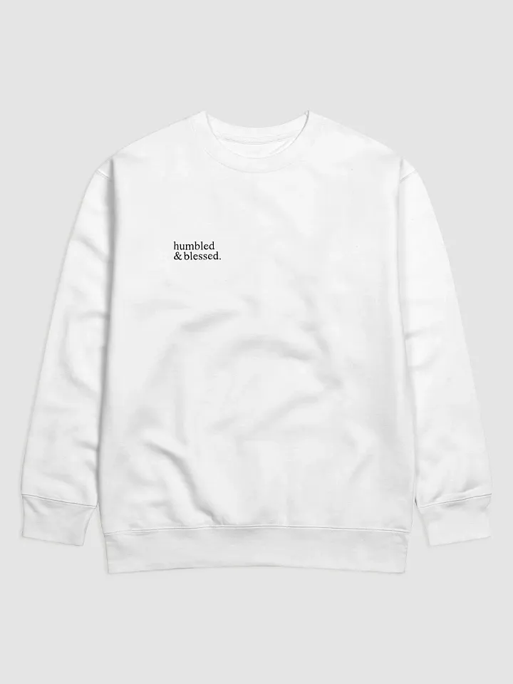 Truly Humbled & Blessed Sweater | White product image (1)