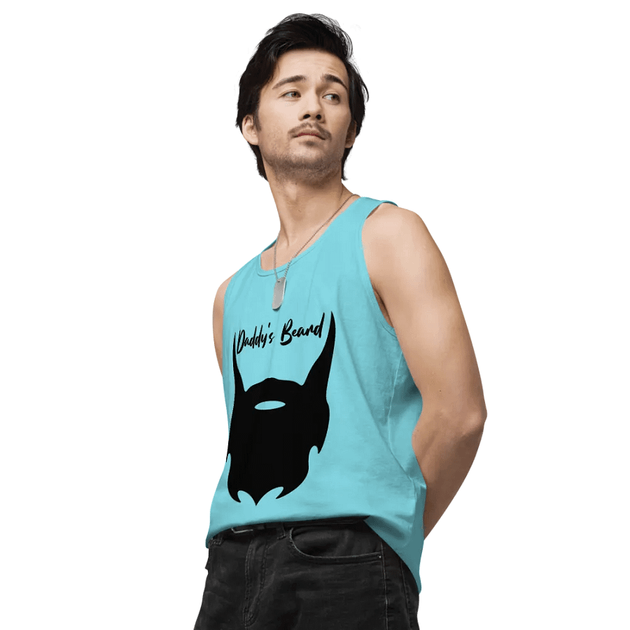 daddy's beard tank (black print) product image (27)