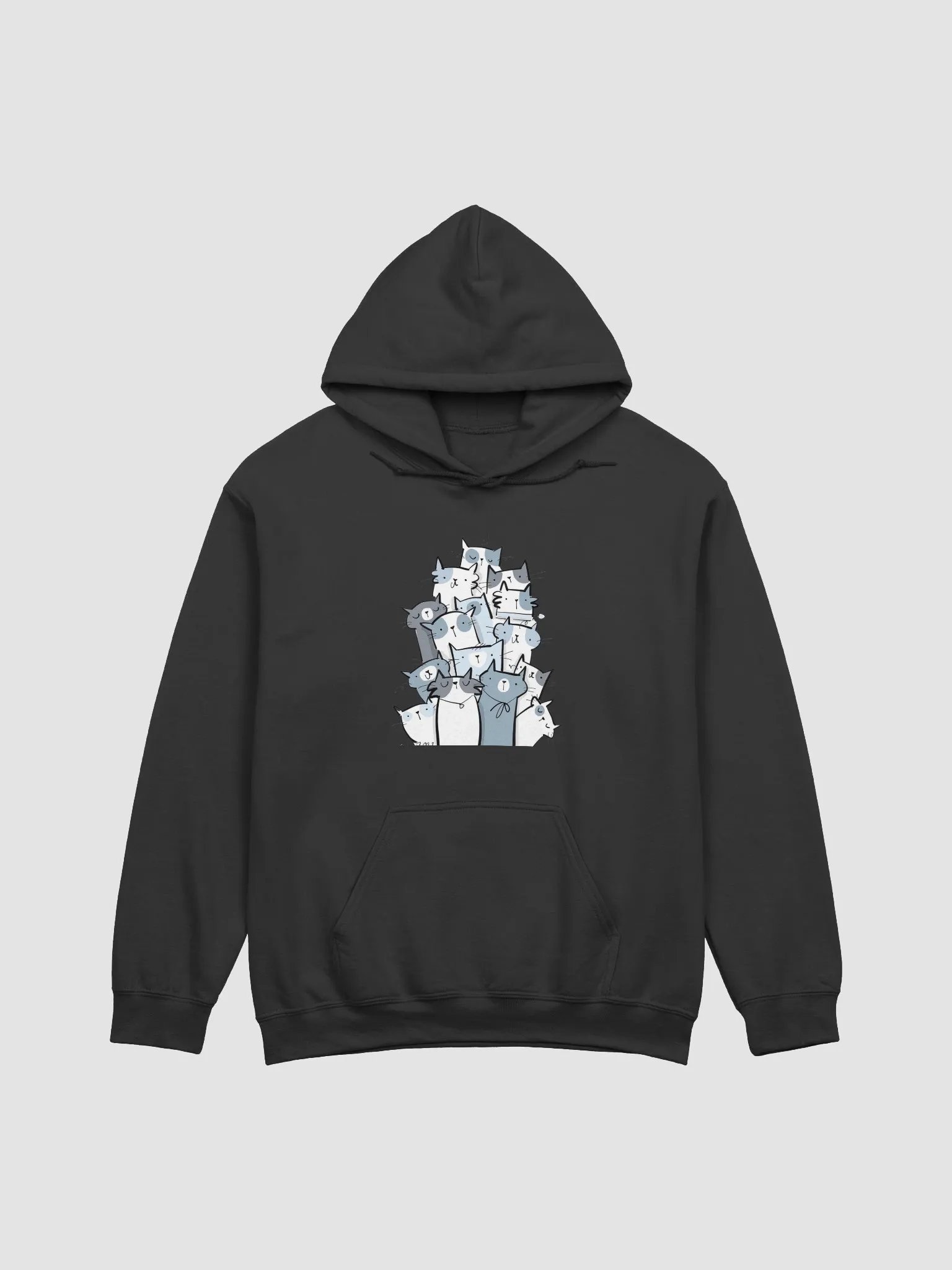 Cartoon Cat Crowd Hoodie product image (9)