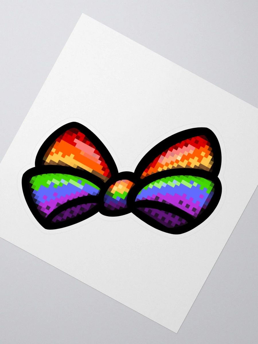 Pixel Pride Bow Sticker product image (5)